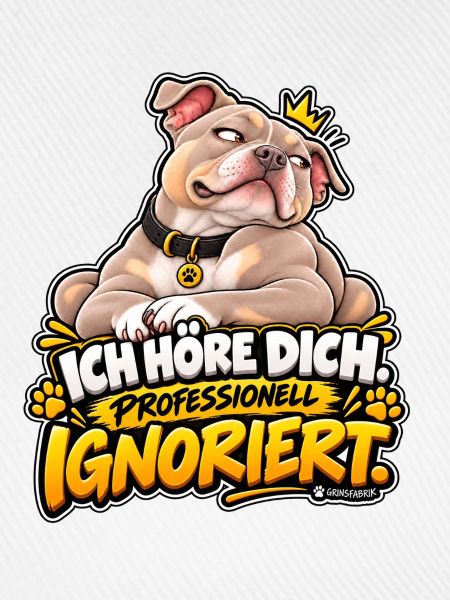 Sturer Hund professionell ignoriert