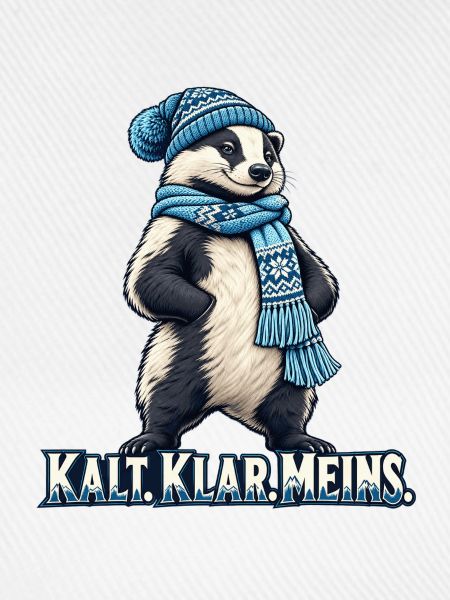 Panda Winterlook: Schal Mütze