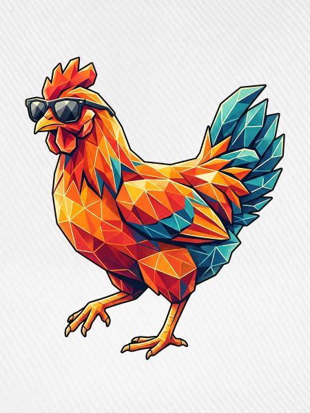 Poly Stil Cooles Huhn