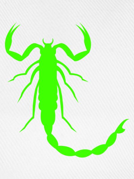 Leuchtender Skorpion Silhouette
