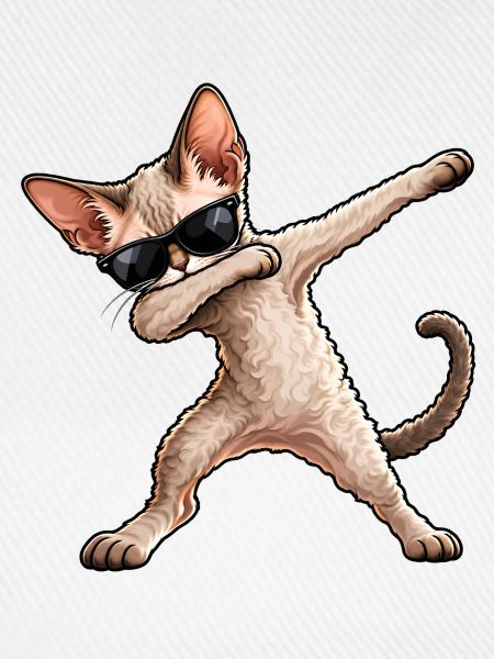 Dabbing Devon Rex – Lustiger Katzentanz