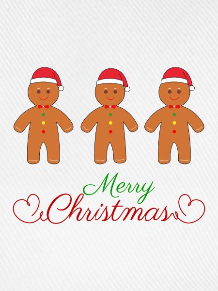 Frohe Weihnachten Lebkuchenmänner