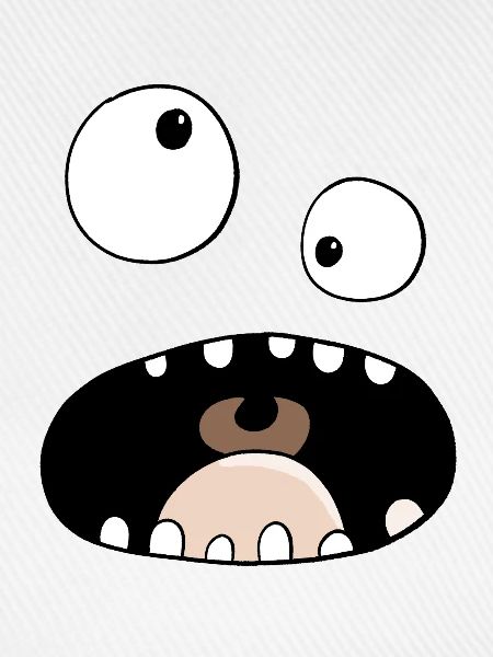 Funny Comic Monster Gesicht