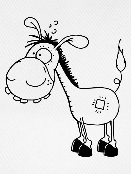 Esel - Langohresel - Eselchen