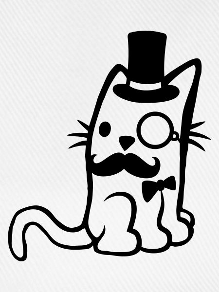 Brille Monokel Herr Katze