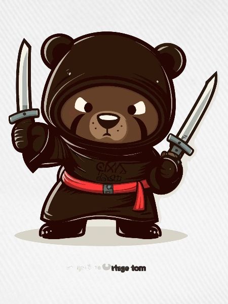 Grizzly-Kunst des Krieges