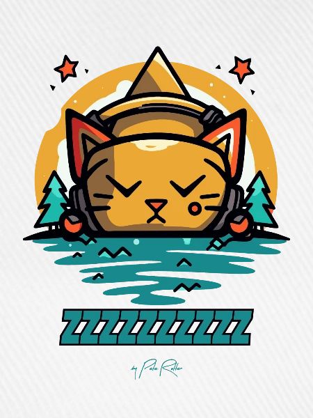 Die schlafende Katze