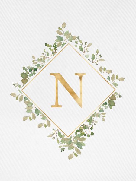 N Monogramm Eukalyptus Kranz