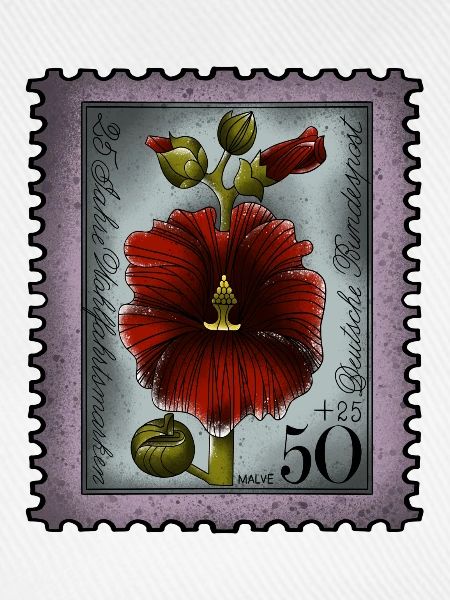 Briefmarke Malve
