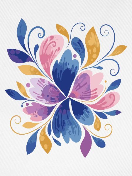 Elegantes Schmetterlings-Blumendesign