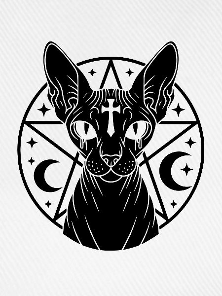 Sphynx Katze Okkult