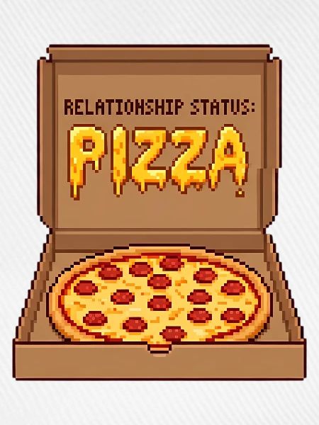 Relationship Status Pizza - Anti Valentine Gift