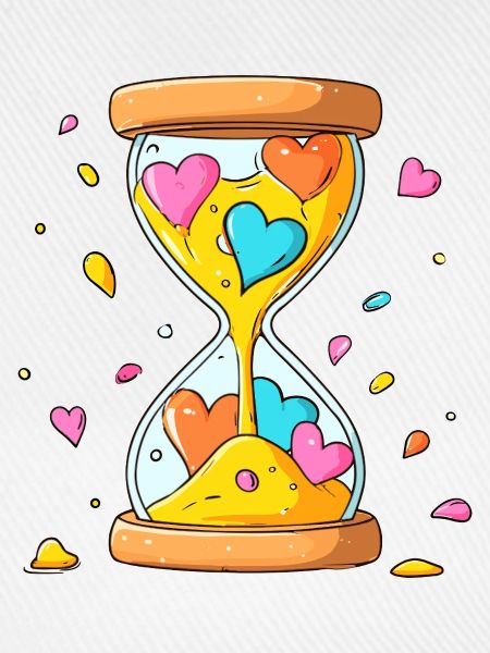 Herzzeit Sanduhr