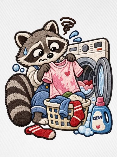 Waschbär im Waschsalon 