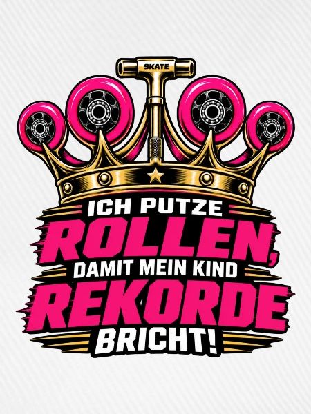 Ich putze Rollen Skater Eltern