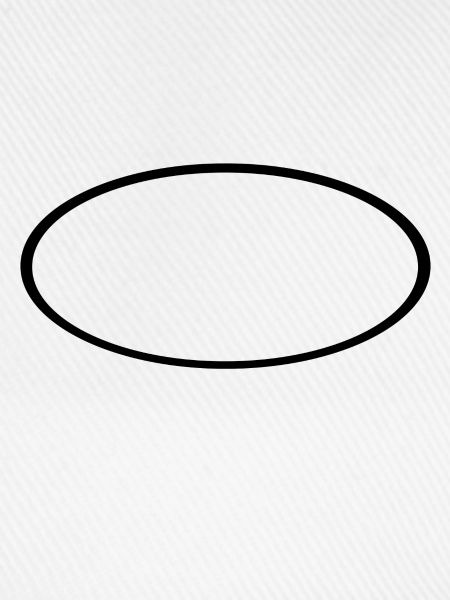 Schwarzes Oval
