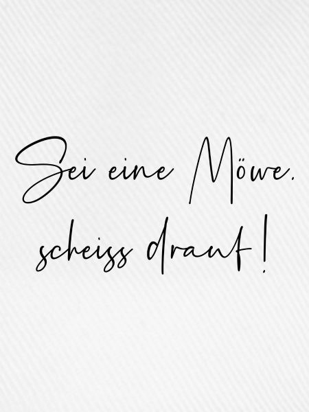 Sei eine Möwe scheiss drauf