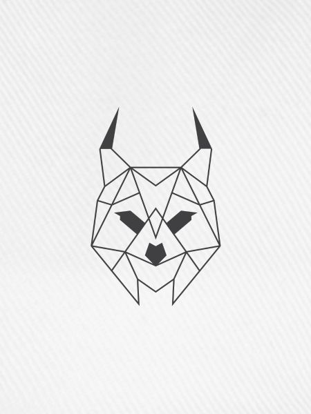 Luchs Minimalistisch