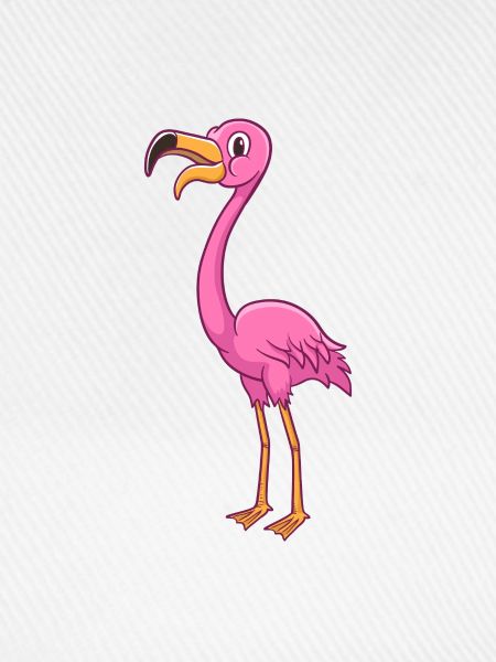 Cartoon Flamingo