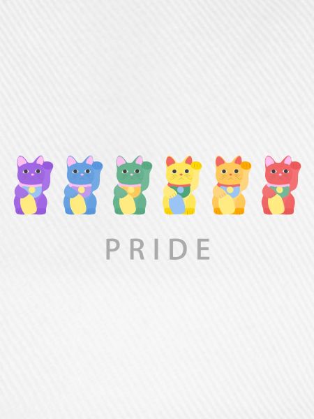 Pride Month Winkekatze