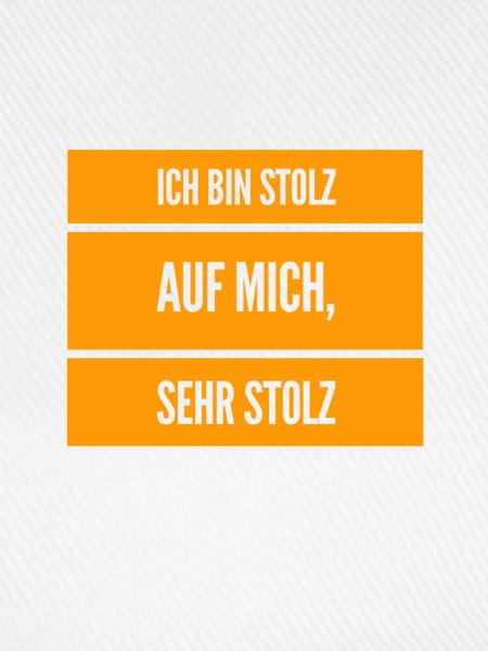 ich bin zufrieden mir mir