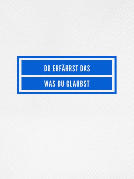 achte auf deinen Glauben
