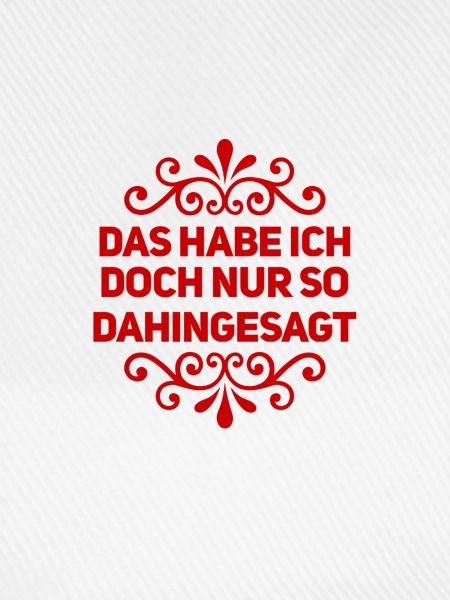 das war ohne Bedeutung