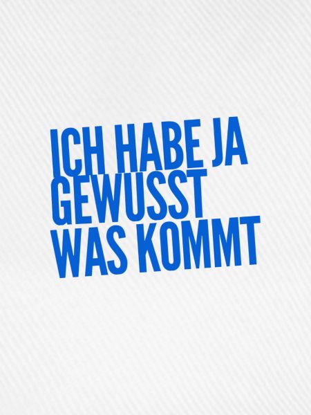das war klar