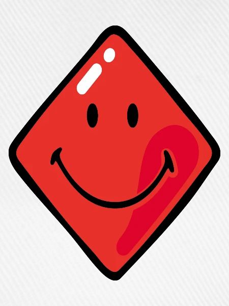 Smiley Diamonds Red