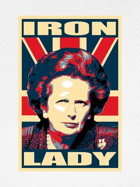 Iron Lady PropagandaPlakat PopArt