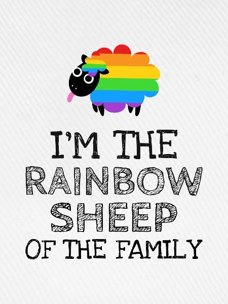 Ich bin das Regenbogen Schaf