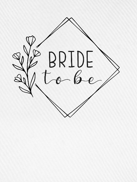 Bride to be Junggesellinnenabschied Minimal