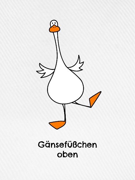 Gänsefüßchen oben