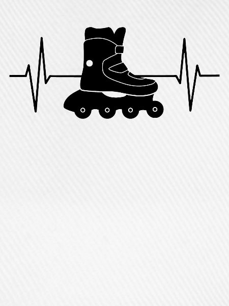 Inlineskaten Geschenk Rollerblading EKG Linie