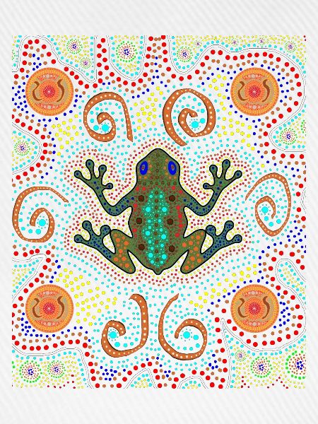 Kunstfrosch der Aborigines