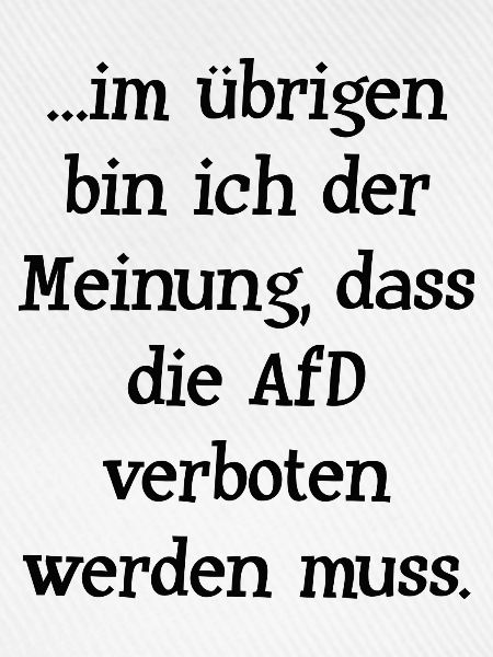 für AfD Verbot