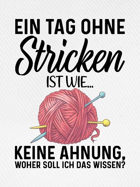 Stricken Strickerin Geschenk