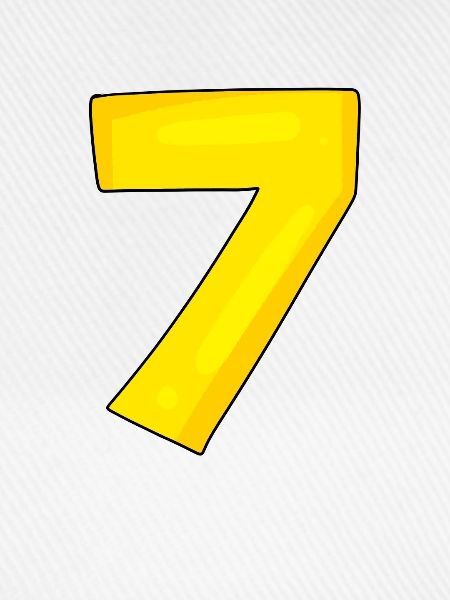 Nummer 7 - Zahl 7