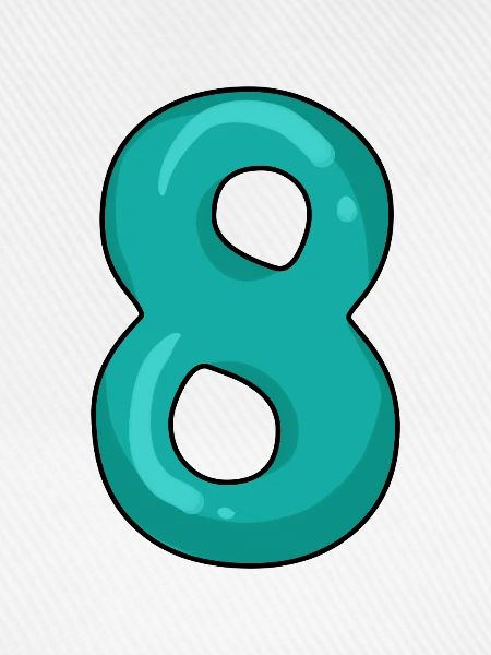 8 - Acht - Ziffer 8