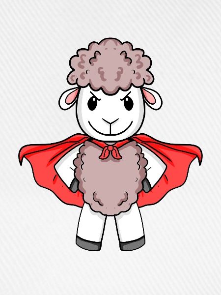 Schaf Superheld
