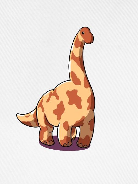 Cartoon Brachiosaurus