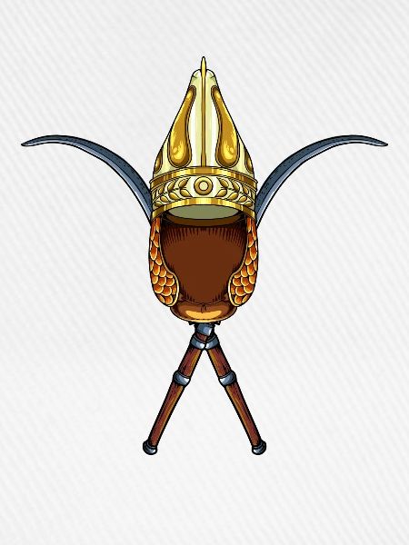Daker Schwerter und Helm