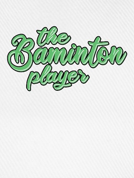 der Badminton Spieler