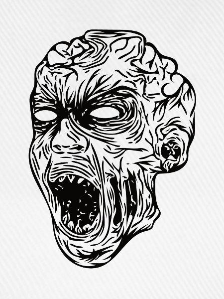 Zombie Kopf