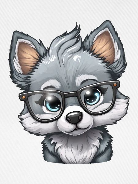 Kleiner niedlicher Wolf