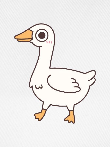 Süße alberne Gans
