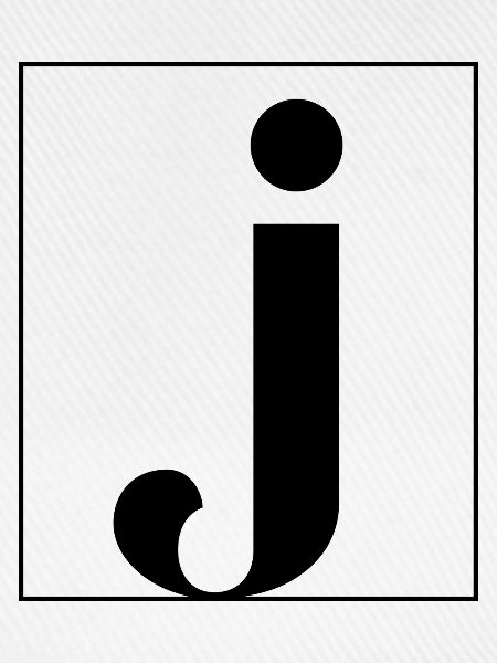 Buchstaben-Alphabet j