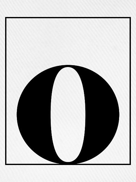 Buchstaben-Alphabet o
