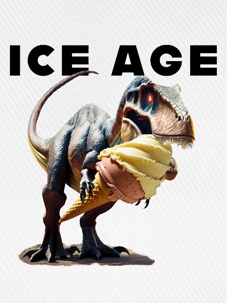 Eiszeit mit Dinosaurier