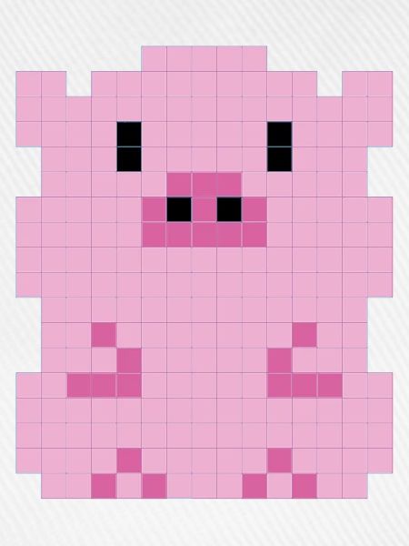 Ein verpixeltes Ferkel